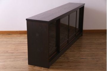 ラフジュオリジナル　組子引き戸　上質な和の雰囲気漂うリメイクローボード(収納棚)