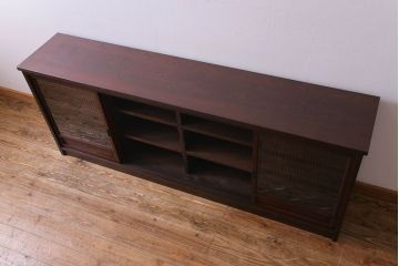 ラフジュオリジナル　組子引き戸　上質な和の雰囲気漂うリメイクローボード(収納棚)