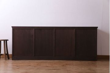 ラフジュオリジナル　組子引き戸　上質な和の雰囲気漂うリメイクローボード(収納棚)