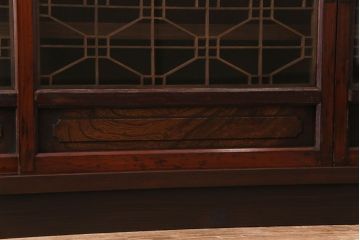 ラフジュ工房オリジナル　古い組子の引き戸を活かしリメイクしたローボード(収納棚、陳列棚、キッチンボード)(R-030471)