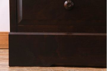 【F様ご成約品】中古美品　北海道民芸家具　HM114K　スリムで上品な本箱(ブックケース、キャビネット、飾り棚)(定価約25万7千円)(R-030475)