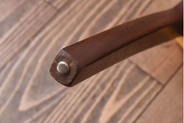 北欧ビンテージ家具　チーク材　黄色のファブリックが可愛らしいダイニングチェア(ワークチェア、椅子)(1)(R-030477)