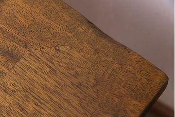 昭和レトロ　リメイク　懐かしさ感じる素朴な佇まいの作業テーブル(作業台、ダイニングテーブル)(2)