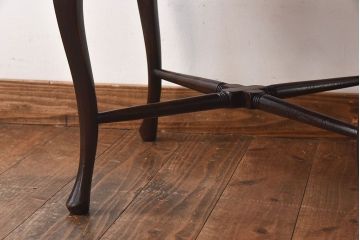 【H様ご成約済】フランスアンティーク　ウォールナット材　象嵌入りの上品なコーナーチェア(椅子)
