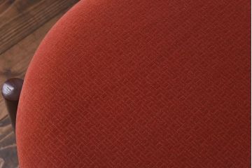 【E様ご成約品】G-PLAN(ジープラン)　Fresco(フレスコ)　赤いファブリックが可愛いサーキュラーチェア(ダイニングチェア、椅子)2脚セット