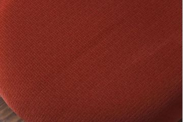 【E様ご成約品】G-PLAN(ジープラン)　Fresco(フレスコ)　赤いファブリックが可愛いサーキュラーチェア(ダイニングチェア、椅子)2脚セット