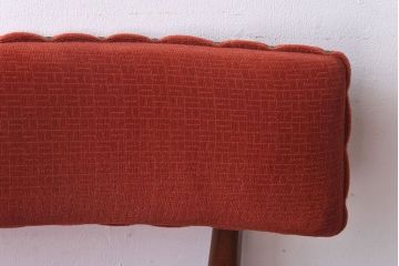 【E様ご成約品】G-PLAN(ジープラン)　Fresco(フレスコ)　赤いファブリックが可愛いサーキュラーチェア(ダイニングチェア、椅子)(1)