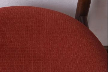 【E様ご成約品】G-PLAN(ジープラン)　Fresco(フレスコ)　赤いファブリックが可愛いサーキュラーチェア(ダイニングチェア、椅子)(1)