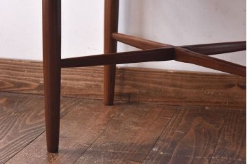 【E様ご成約品】G-PLAN(ジープラン)　Fresco(フレスコ)　赤いファブリックが可愛いサーキュラーチェア(ダイニングチェア、椅子)(1)