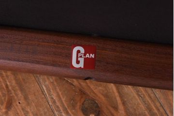 【E様ご成約品】G-PLAN(ジープラン)　Fresco(フレスコ)　赤いファブリックが可愛いサーキュラーチェア(ダイニングチェア、椅子)(1)