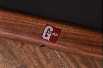 【E様ご成約品】G-PLAN(ジープラン)　Fresco(フレスコ)　赤いファブリックが可愛いサーキュラーチェア(ダイニングチェア、椅子)(2)