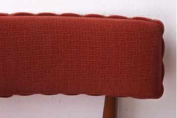 アンティーク家具　G-PLAN(ジープラン)　Fresco(フレスコ)　お洒落な赤いファブリックのサーキュラーチェア(ダイニングチェア、椅子)