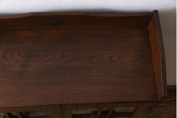 アンティーク家具　昭和初期　栓材製　大正ロマンの雰囲気漂うブックケース(収納棚、食器棚)