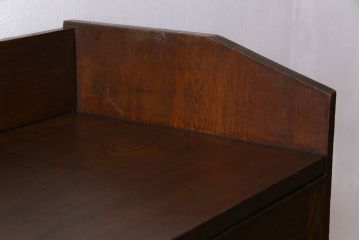 アンティーク家具　昭和初期　栓材製　大正ロマンの雰囲気漂うブックケース(収納棚、食器棚)