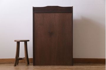 アンティーク家具　昭和初期　栓材製　大正ロマンの雰囲気漂うブックケース(収納棚、食器棚)