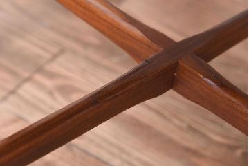 アンティーク家具　G-PLAN(ジープラン)　Fresco(フレスコ)　お洒落な赤いファブリックのサーキュラーチェア(ダイニングチェア、椅子)(1)