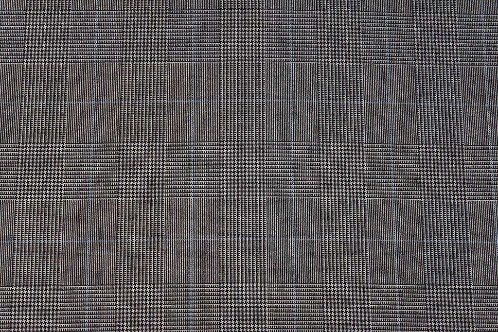 アンティーク家具　G-PLAN(ジープラン)　Fresco(フレスコ)　グレーのチェック柄のサーキュラーチェア(ダイニングチェア、椅子)