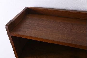レトロ家具　昭和レトロ　素朴でシンプルなデザインが魅力の本棚(ウッドシェルフ、飾り棚)