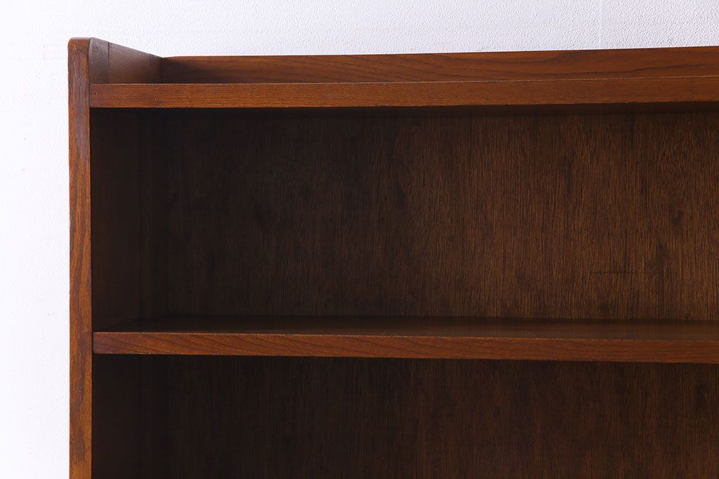 レトロ家具　昭和レトロ　素朴でシンプルなデザインが魅力の本棚(ウッドシェルフ、飾り棚)
