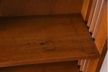 レトロ家具　昭和レトロ　素朴でシンプルなデザインが魅力の本棚(ウッドシェルフ、飾り棚)