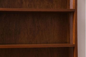 レトロ家具　昭和レトロ　素朴でシンプルなデザインが魅力の本棚(ウッドシェルフ、飾り棚)