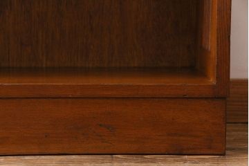 レトロ家具　昭和レトロ　素朴でシンプルなデザインが魅力の本棚(ウッドシェルフ、飾り棚)