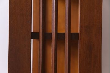 レトロ家具　昭和レトロ　素朴でシンプルなデザインが魅力の本棚(ウッドシェルフ、飾り棚)