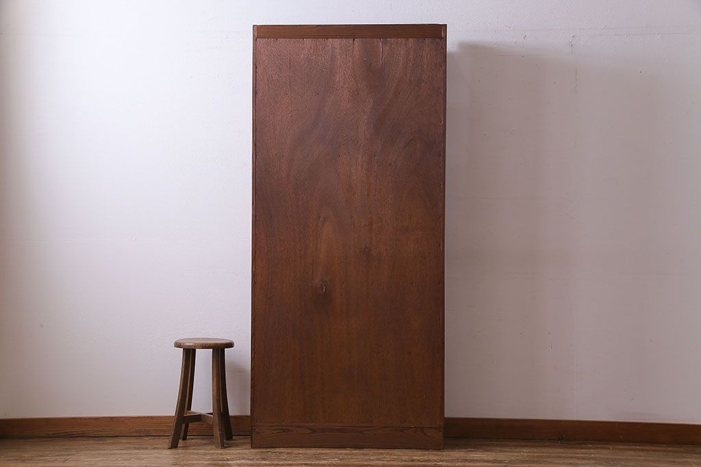 レトロ家具　昭和レトロ　素朴でシンプルなデザインが魅力の本棚(ウッドシェルフ、飾り棚)