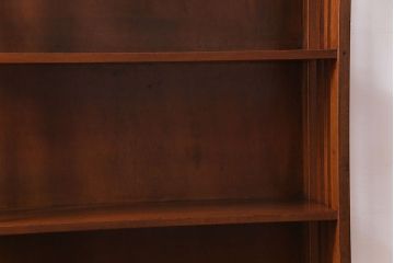 レトロ家具　昭和レトロ　素朴で温かみのある雰囲気の本棚(ウッドシェルフ、飾り棚)