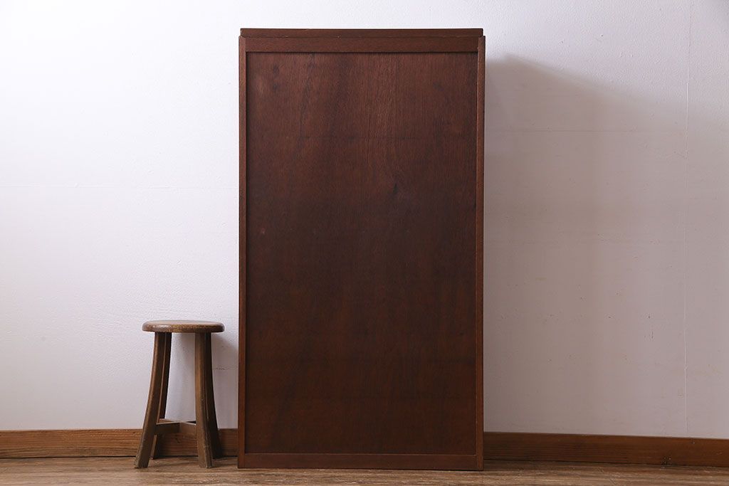 レトロ家具　昭和レトロ　素朴で温かみのある雰囲気の本棚(ウッドシェルフ、飾り棚)