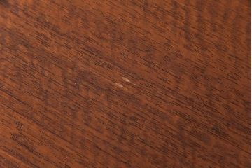 レトロ家具　昭和レトロ　ラワン材一枚板　古い木の質感が味わい深い鉄脚テーブル(コンソールテーブル、作業台)