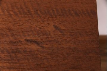 レトロ家具　昭和レトロ　ラワン材一枚板　古い木の質感が味わい深い鉄脚テーブル(コンソールテーブル、作業台)