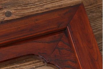 アンティーク雑貨　和製アンティーク　DIY　総ケヤキ材　漆塗りが上品な床の間で使われていた飾り(木枠、フレーム)