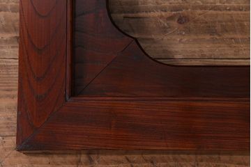 アンティーク雑貨　和製アンティーク　DIY　総ケヤキ材　漆塗りが上品な床の間で使われていた飾り(木枠、フレーム)