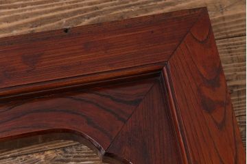 アンティーク雑貨　和製アンティーク　DIY　総ケヤキ材　漆塗りが上品な床の間で使われていた飾り(木枠、フレーム)