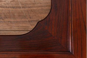 アンティーク雑貨　和製アンティーク　DIY　総ケヤキ材　漆塗りが上品な床の間で使われていた飾り(木枠、フレーム)