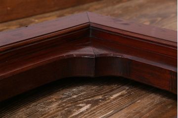 アンティーク雑貨　和製アンティーク　DIY　総ケヤキ材　漆塗りが上品な床の間で使われていた飾り(木枠、フレーム)
