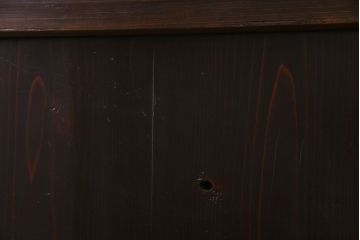 和製アンティーク　艶のある質感と燻された風合いが魅力の格子戸(引き戸、建具)4枚セット