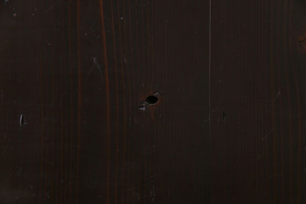 和製アンティーク　艶のある質感と燻された風合いが魅力の格子戸(引き戸、建具)4枚セット