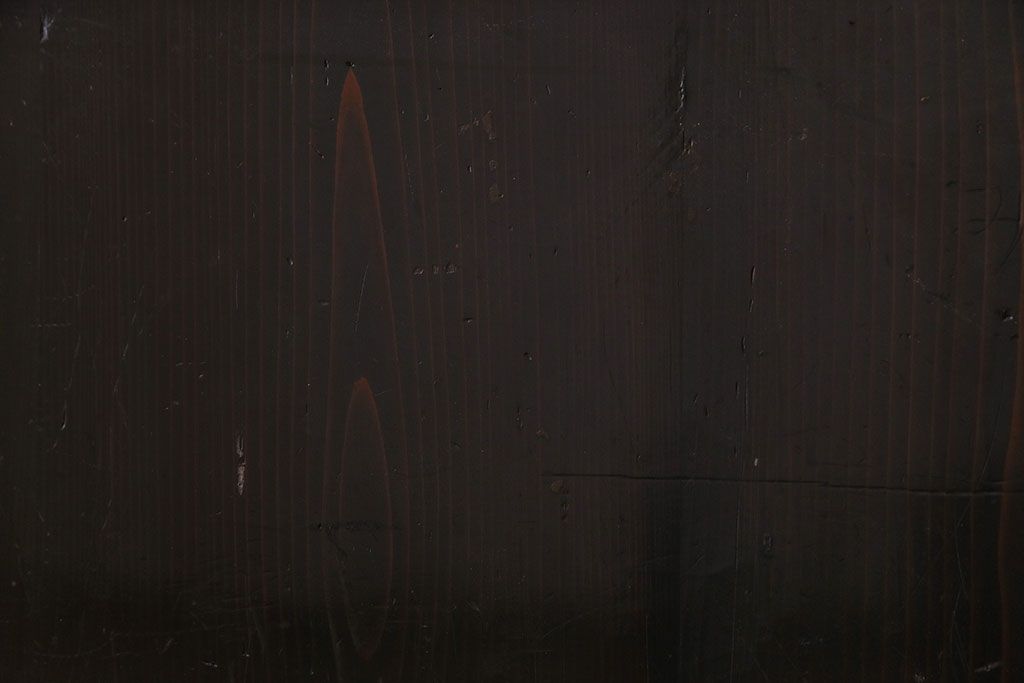 和製アンティーク　艶のある質感と燻された風合いが魅力の格子戸(引き戸、建具)4枚セット