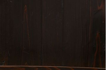 和製アンティーク　古い趣と燻された風合いが味わい深い格子戸(引き戸、建具)4枚セット