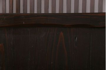 和製アンティーク　古い趣と燻された風合いが味わい深い格子戸(引き戸、建具)4枚セット