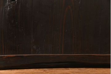 和製アンティーク　古い趣と燻された風合いが味わい深い格子戸(引き戸、建具)4枚セット