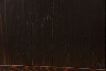 和製アンティーク　古い趣と燻された風合いが味わい深い格子戸(引き戸、建具)4枚セット