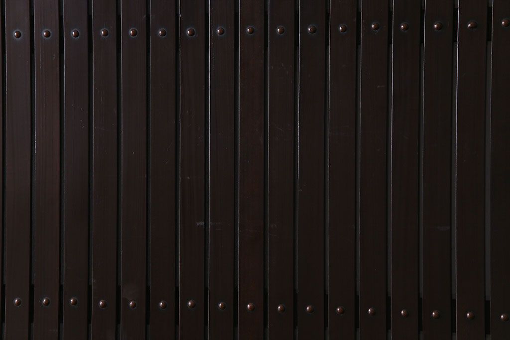 和製アンティーク　和の雰囲気を引き立てるシンプルな平格子戸(引き戸、建具)