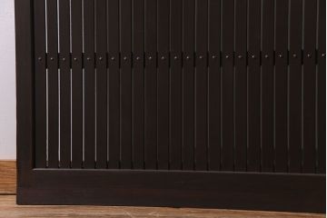 和製アンティーク　和の雰囲気を引き立てるシンプルな平格子戸(引き戸、建具)