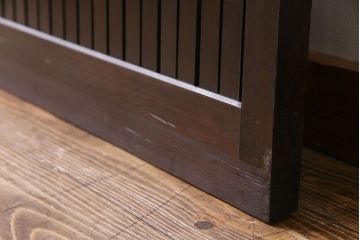和製アンティーク　和の雰囲気を引き立てるシンプルな平格子戸(引き戸、建具)