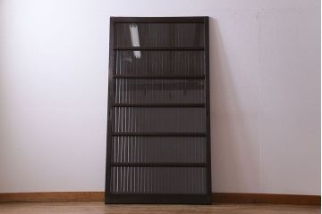 和製アンティーク　和の雰囲気を引き立てるシンプルな平格子戸(引き戸、建具)