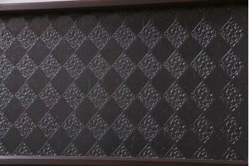 アンティーク雑貨 大正ロマン 4種のガラスが組み込まれたクラシカルな明り取り(明かり取り、欄間)