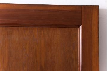 昭和レトロ　ミラー付き　シンプルなアンティーク木製ドア(扉)